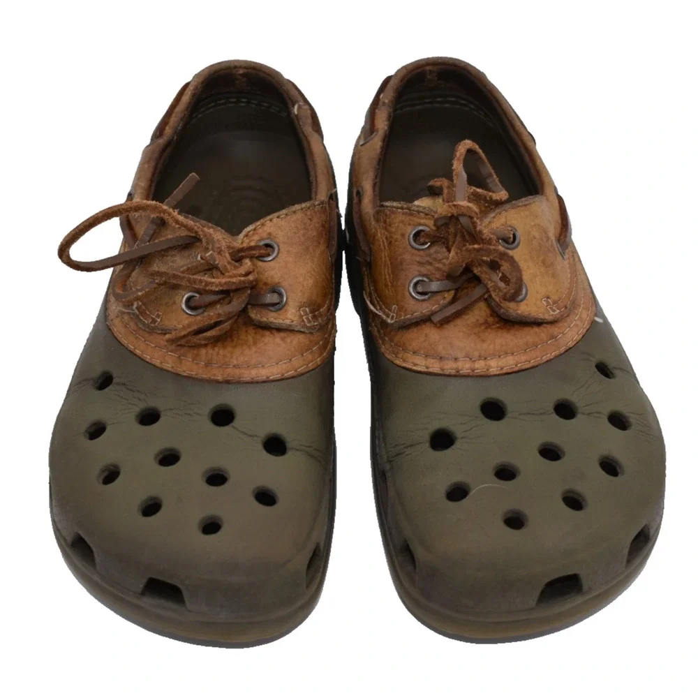 CROCS Unisex Islander Pitcrew Sport Slip On Boat Shoe Mens 8 Womens 10